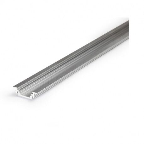 PROFILE A ENCASTRER ALUMINIUM BRUT LONG 2M (sans diffuseur) - 9821