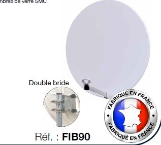 ANTENNE SATELLITE 90CM COMPOSITE SANS LNB - FIB90