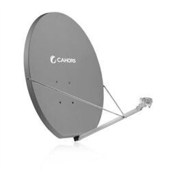 ANTENNE SATELLITE 120CM FIBRE MS GRISE + MONTURE AZ / EL - 0140898