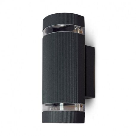 APPLIQUE MURALE RONDE 2 x GU10 (MAX 2x7W LED) IP54 IK08 ANTHRACITE - MII700301
