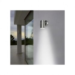 APPLIQUE MURALE RONDE 1 x GU10 (MAX 7W LED) IP54 IK08 INOX - MII700360