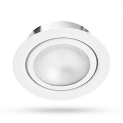 SUPPORT DE SPOT FIXE ROND BLANC ALUMINIUM POUR AMPOULE G4 IP20 �72 - 7730