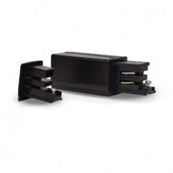 CONNECTEUR TRIPHAS&Eacute; ALIMENTATION ET FIN 220/240V - 16A MAX - DROITE NOIR - 82233