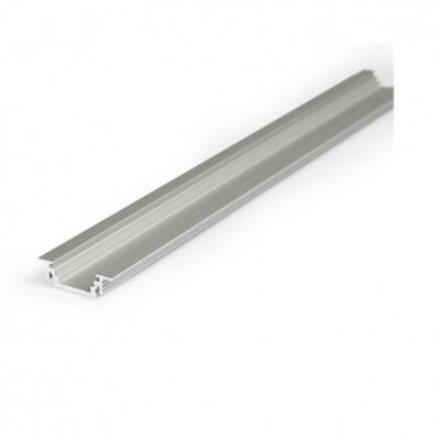 PROFILE A ENCASTRER ALUMINIUM ANODISE LONG 2M (sans diffuseur) - 9888