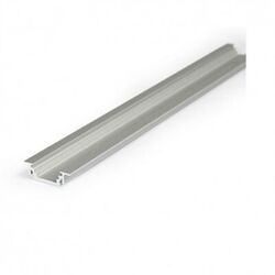 PROFILE A ENCASTRER ALUMINIUM ANODISE LONG 2M (sans diffuseur) - 9888
