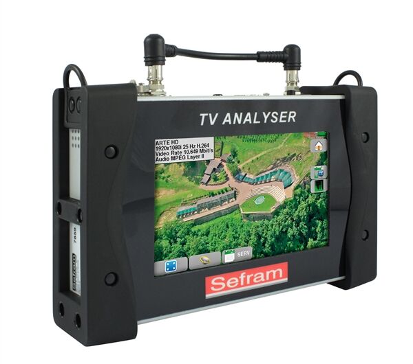 MESUREUR DE CHAMP TACTILE DVB-C / T2 / S2 SEFRAM7859B - ENTREE/MEUSURE OPTIQUE