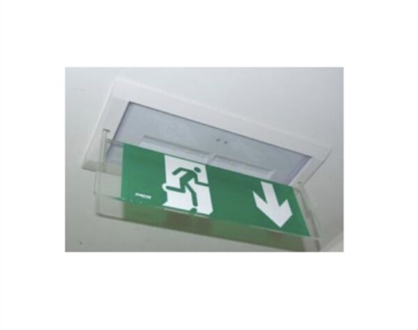 PORTE ETIQUETTE ENCASTRE PLAFOND EVACUATION XENA FLAT - 90091NMF