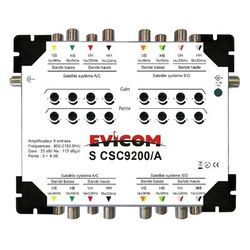 AMPLI SAT 8 VOIES GAIN : 26dB SORTIE : 113dB REG GAIN/PENTE + ALIM - SCSC9200/A