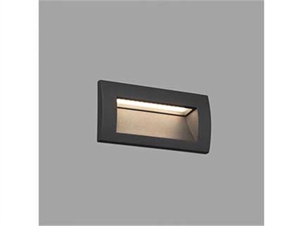 APPLIQUE LED SEDNA-2 3W 3000K 93LM 70� IP65 CLASSE I ALU GRIS FONCE - 70147