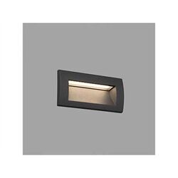 APPLIQUE LED SEDNA-2 3W 3000K 93LM 70� IP65 CLASSE I ALU GRIS FONCE - 70147