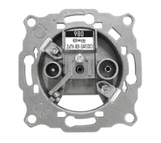 PRISE TERMINALE TV (4,5dB) +SAT (6dB) Passage CC SAT (sans plastron) - ARTU980