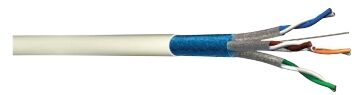 CABLE GRADE 3 TV F/FTP 4 PAIRES LZSH (500-2200MHz) BLANC - 100M - G3TV41