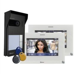 KIT VIDEO SOUL 4,3" MAIN LIBRE 2 BP + LECTEUR DE BADGE - GS5220/ART4H/L