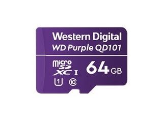 CARTE MICROSDXC Purple, 64 Go, classe de vitesse 10 20090023 - WDD064G1P0C