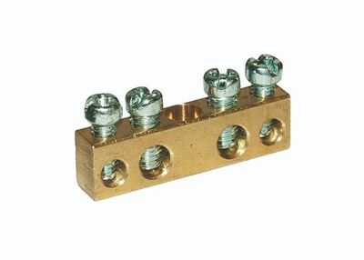 BORNIER DE MISE A LA TERRE MONTAGE SUR RAIL DIN 5 CABLES - DCHBMTRD002