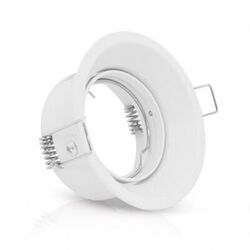 SUPPORT DE SPOT ORIENTABLE ROND �85 BASSE LUMINANCE BLANC - 7727