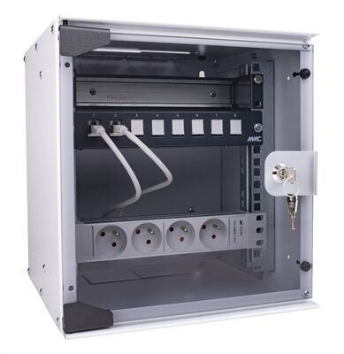 PACK DE COMMUNICATION 10" RESIDENTIEL ET PETIT TERTIAIRE CAT 6A 8 RJ- ASBNEP1601