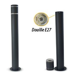 POTELET E27 HORTENSIA 810mm IP44 IK10 CLASSE I ALU - GRIS ANTHRACITE - 70820