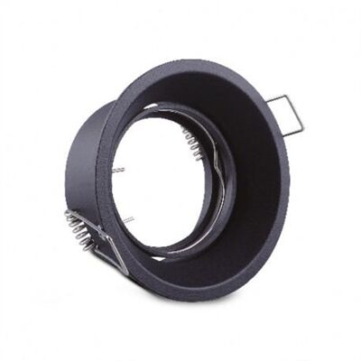 SUPPORT DE SPOT ORIENTABLE ROND �85 BASSE LUMINANCE NOIR - 77270