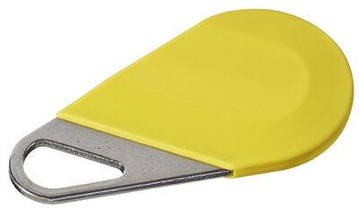 BADGE PORTE CL&Eacute; JAUNE HEXACLE/J - HECV2J - 150008