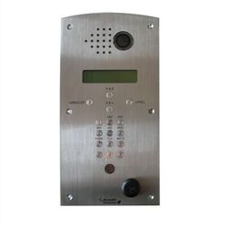 PLATINE PIC4 VID&Eacute;O INOX A D&Eacute;FILEMENT DE NOM AGR&Eacute;&Eacute;E HLM + CLAVIER - PIC4