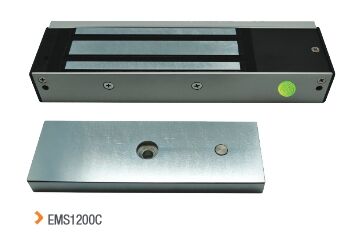 VENTOUSE EM APPLIQUE 1200LBS 12/24V DC CONTACT HALL & LED NF S 61-937 - EMS1200C