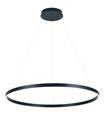 SUSPENSION LED MARGARAT �980mm 63W 4000K 9000LM ECLAIRAGE H/B NOIR - MARGARAT98