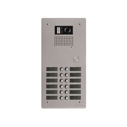 PLATINE ALU HAUT RISQUE AUDIO/VIDEO BUS 2 FILS G2P/GB2 12 BP 2 RANG - GTV62/212