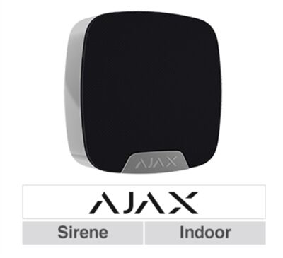 SIR&Egrave;NE INT&Eacute;RIEUR SANS FIL 868MHz IP50 NOIR - AJ-HOMESIREN-B
