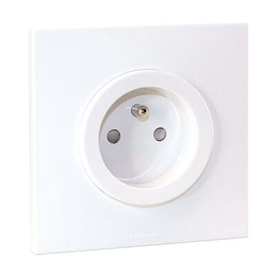LOT DE 50 PRISES 2P + TERRE BLANC SQUARE (50 x 60260) - 60269