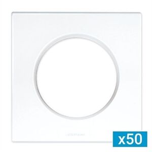 LOT DE 50 PLAQUES DE FINITION SIMPLES BLANC SQUARE 60295 - 60296