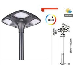 T&Egrave;TE DE MAT LED SOLAIRE DETECTEUR HF 16W 3000K 2000LM IP65 IK08 NOIR - 1300ZOOCA