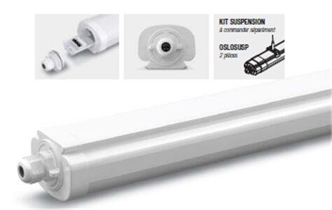 ETANCHE LED OSLO 600MM 18W 4000K 2340LM IP65 TRAVERSANT DETECT -TP18OSL060NS
