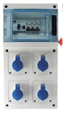 COFFRET DE CHANTIER MONOPHAS&Eacute; 4PC 2P +T 230V 16A - 19200