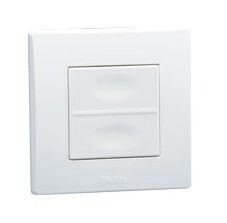 TELECOMMANDE MURALE 2 TOUCHES 45*45 - TLM2T45P