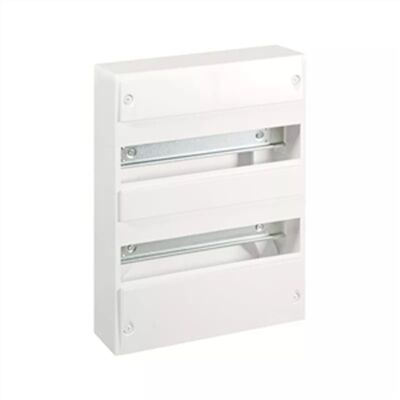 COFFRET 2 RANG&Eacute;ES 26 MODULES AVEC BORNIER P+N+T - 19006