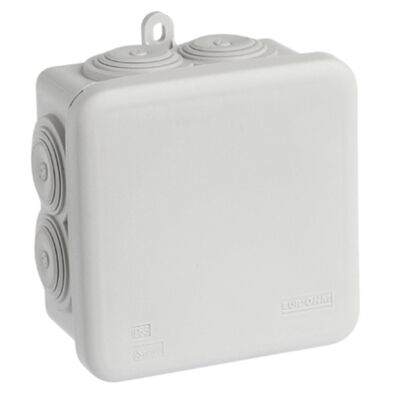BOITE D&Eacute;RIVATION &Eacute;TANCHE 105 x 105 x 55mm IP55 650� ENTR&Eacute;ES DIRECTES - 50034