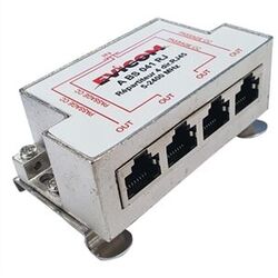 REPARTITEUR ULB 4 DIRECTIONS F/RJ45 FONCTION BALUN RAIL DIN - ABS041RJ