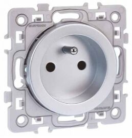 PRISE SQUARE 16A 2P+T SILVER - 60460
