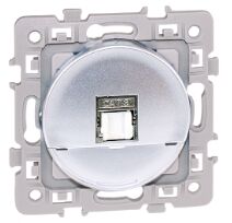 PRISE RJ45 UTP CAT6 grade 1 (TEL+INF) SQUARE SILVER - 60471