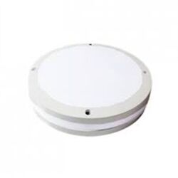 HUBLOT LED ROUND �300 27W 3000K 2500LM IP54 IK10 BLANC - 8047LEDB3