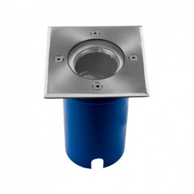 SPOT ENCASTRABLE SOL CARRE GU10/GU5.3 IP67 IK09 INOX 316L CLASSE II - 707301