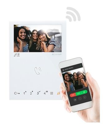 MONITEUR MINI MAINS LIBRES VIP WIFI + GATEWAY + BM - 6742W