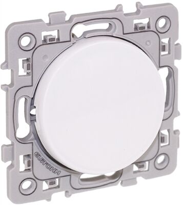 BOUTON POUSSOIR 10A A FERMETURE (Contact NO) BLANC SQUARE - 60202