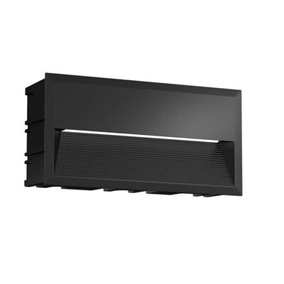 ENCASTRE MUR ZYKOS LED 5W 2900K 220 LM NOIR IP65 IK09 - 301824