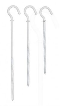 PITON FILETAGE LONG 60mm BLANC - 53054