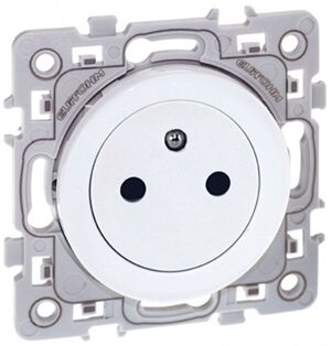 PRISES 2P + TERRE 16A AFFLEURANTE BLANC SQUARE - 60239