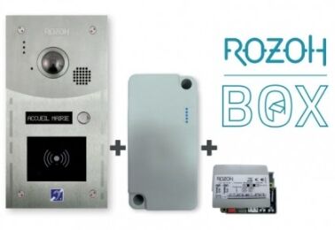 PLATINE ROZOH BOX VID&Eacute;O ERP 1 BOUTON AVEC LECTEUR VIGIK ENCASTR&Eacute;E - R501-0005