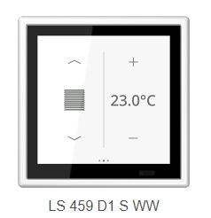 CONTR&Ocirc;LEUR - &Eacute;CRAN MUIRAL 3,4" LS TOUCH KNX BLANC BRILLANT - LS459D1SWW