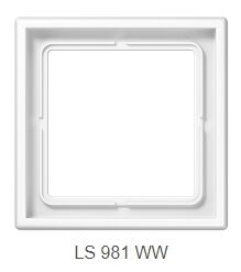 CADRE 1 MODULE LS990 BLANC BRILLANT - LS981WWW